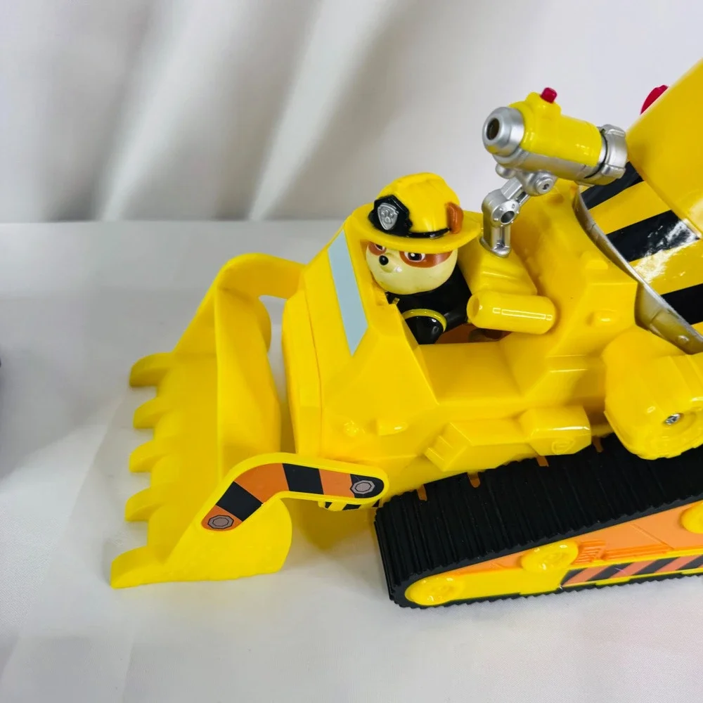 Paw Patrol Movie Rubble's Deluxe Bulldozer &‎ Pup Vehicles lot Rocky Chase